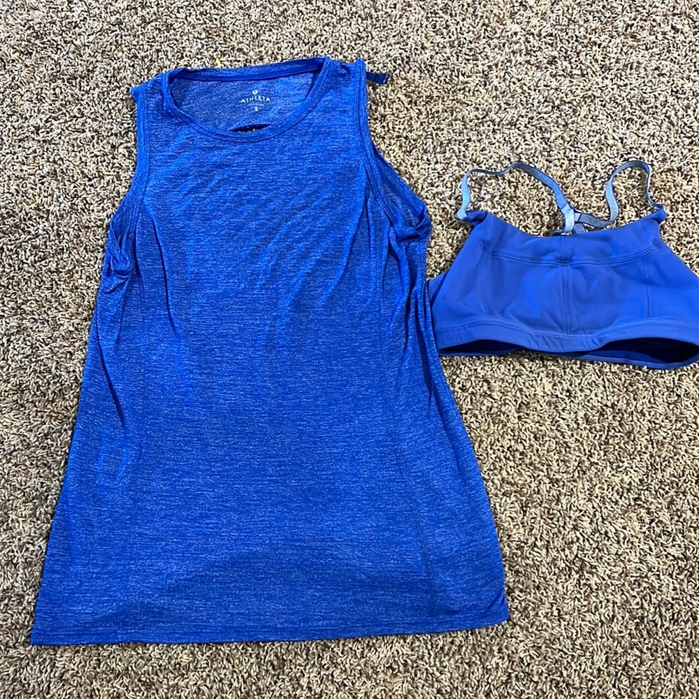 Athleta Tank Top and Bra
